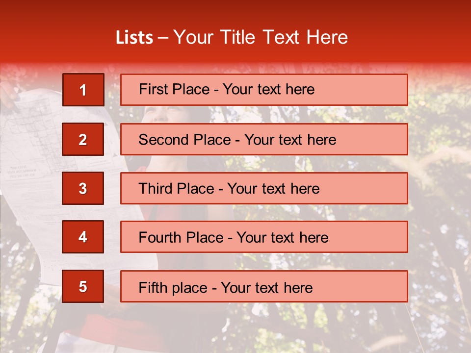 Backpack Recreation Healthy PowerPoint Template