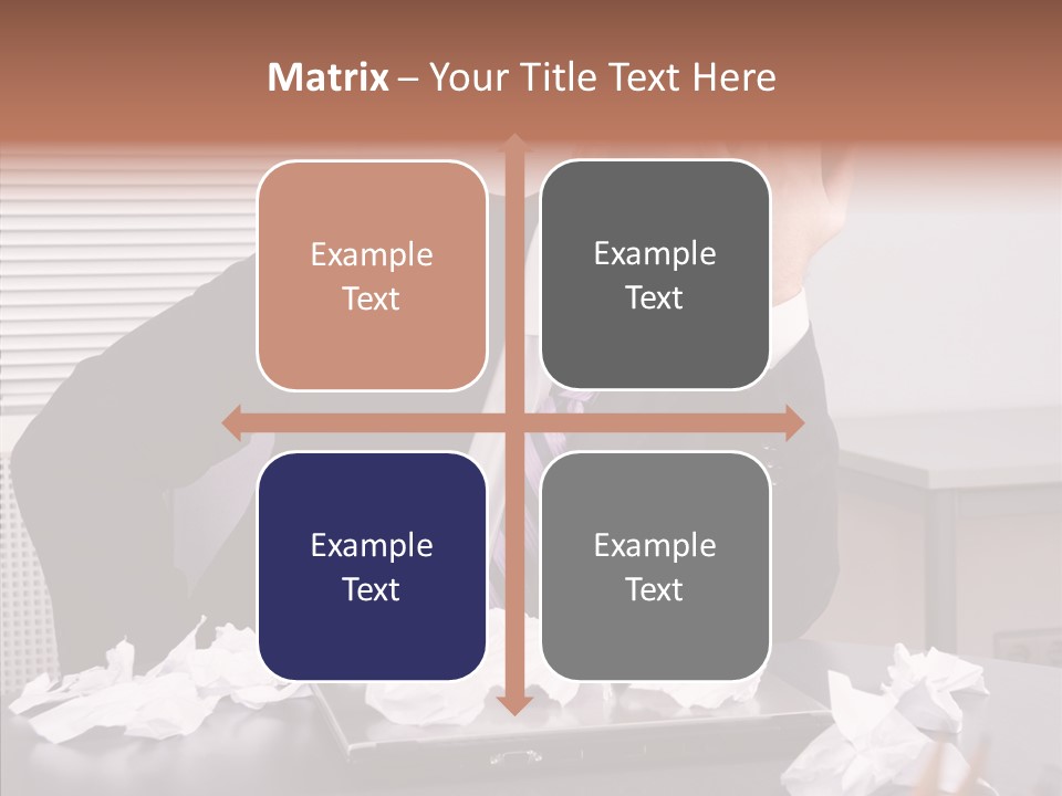 Confused Disappointment Business PowerPoint Template