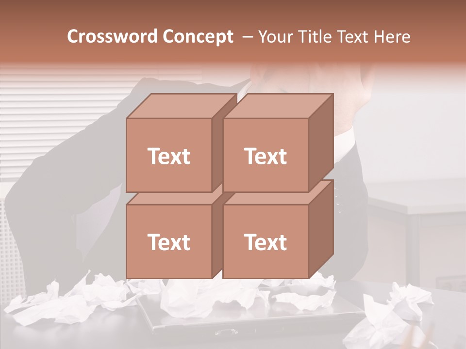 Confused Disappointment Business PowerPoint Template