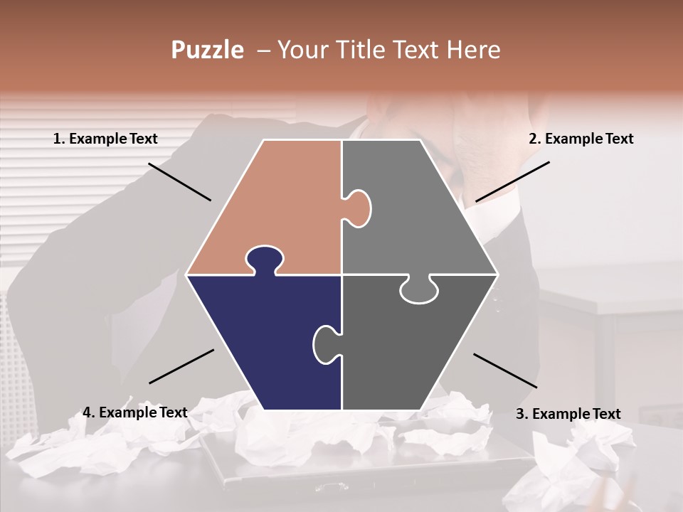 Confused Disappointment Business PowerPoint Template