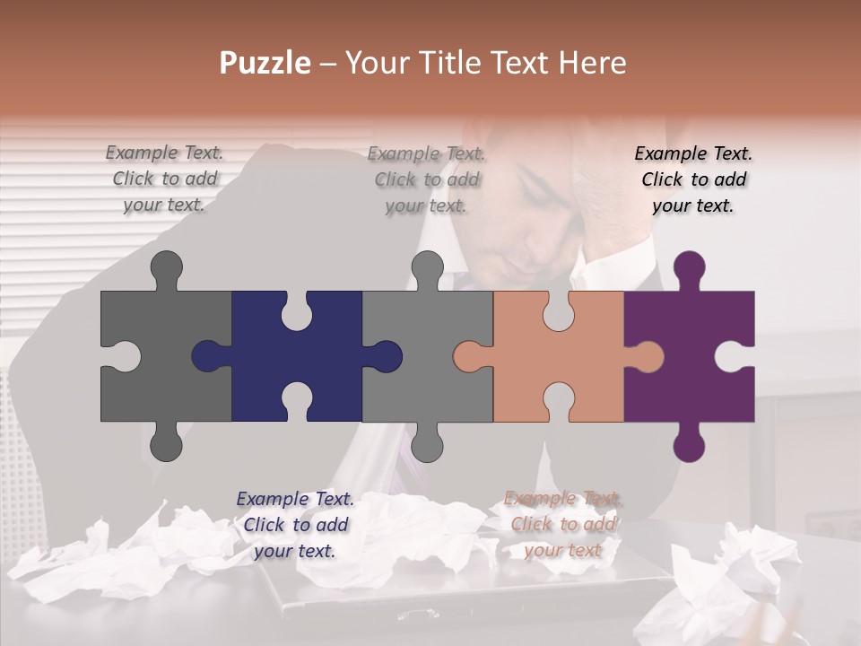 Confused Disappointment Business PowerPoint Template