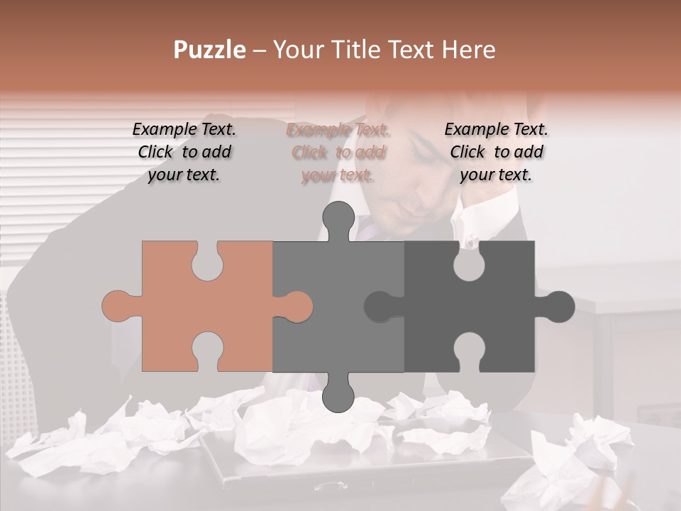 Confused Disappointment Business PowerPoint Template