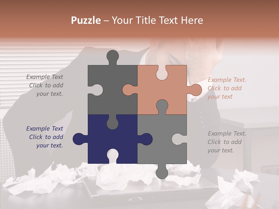 Confused Disappointment Business PowerPoint Template