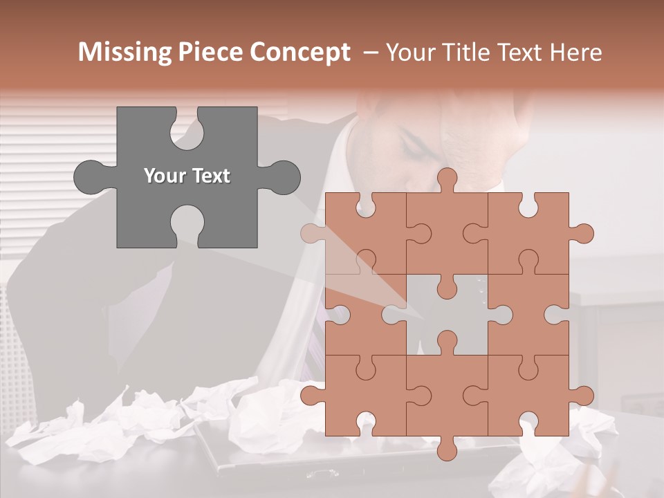 Confused Disappointment Business PowerPoint Template