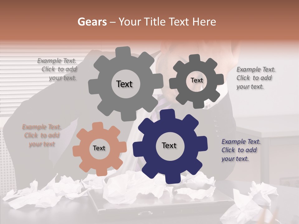 Confused Disappointment Business PowerPoint Template