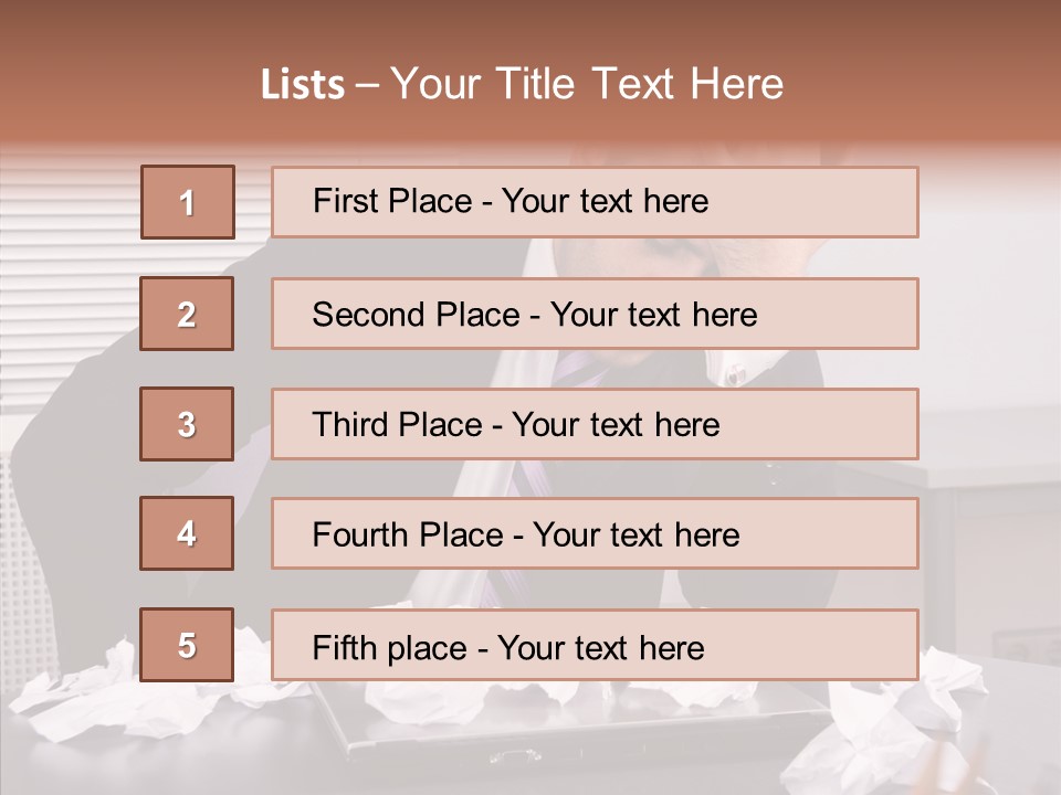 Confused Disappointment Business PowerPoint Template