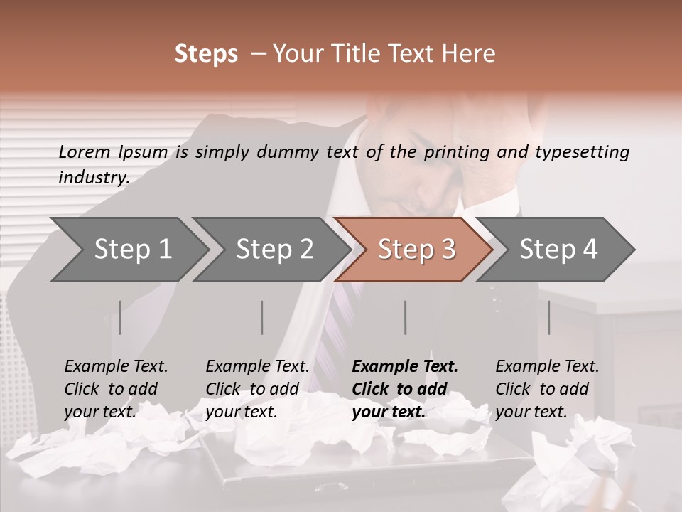 Confused Disappointment Business PowerPoint Template