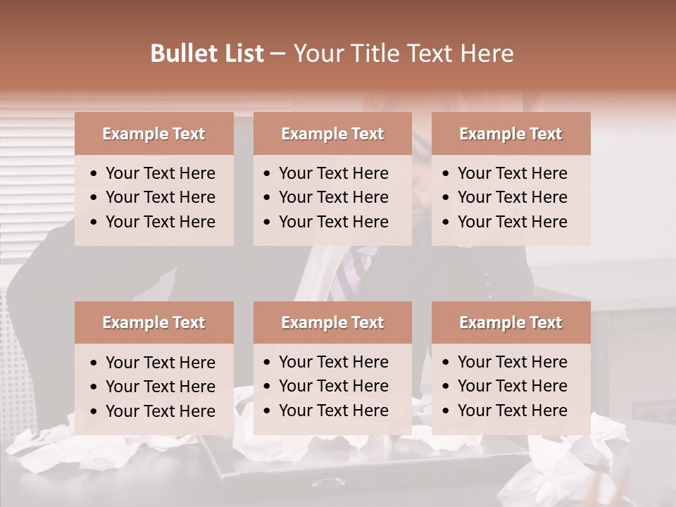 Confused Disappointment Business PowerPoint Template