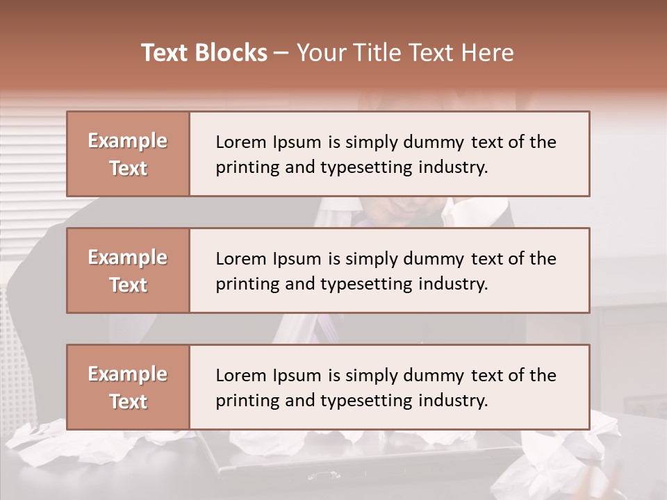 Confused Disappointment Business PowerPoint Template