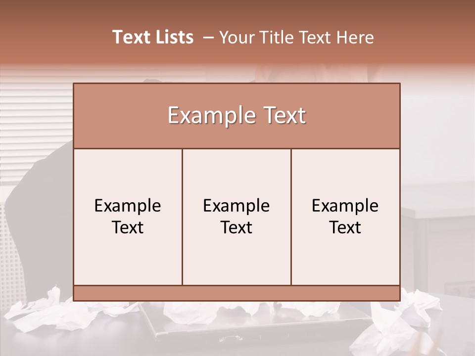 Confused Disappointment Business PowerPoint Template