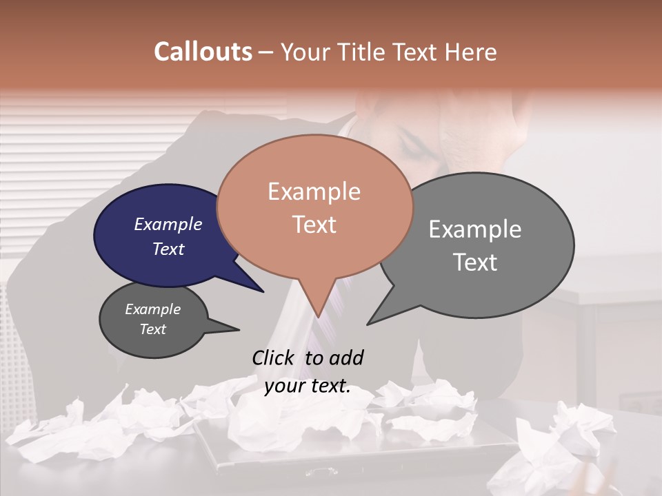 Confused Disappointment Business PowerPoint Template