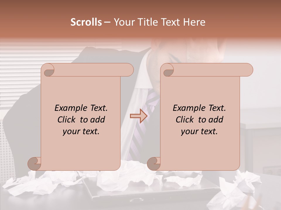 Confused Disappointment Business PowerPoint Template