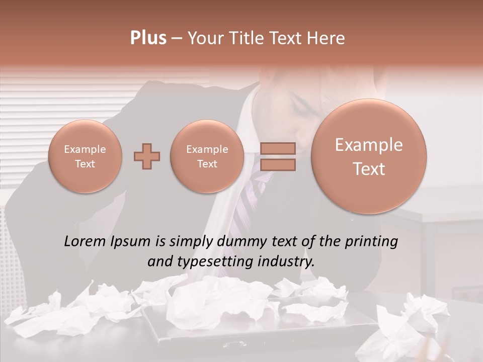 Confused Disappointment Business PowerPoint Template