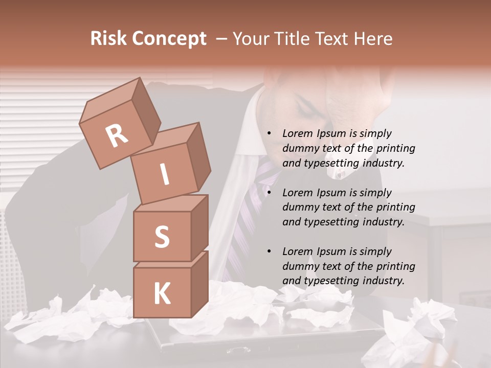 Confused Disappointment Business PowerPoint Template