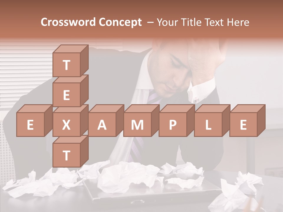 Confused Disappointment Business PowerPoint Template