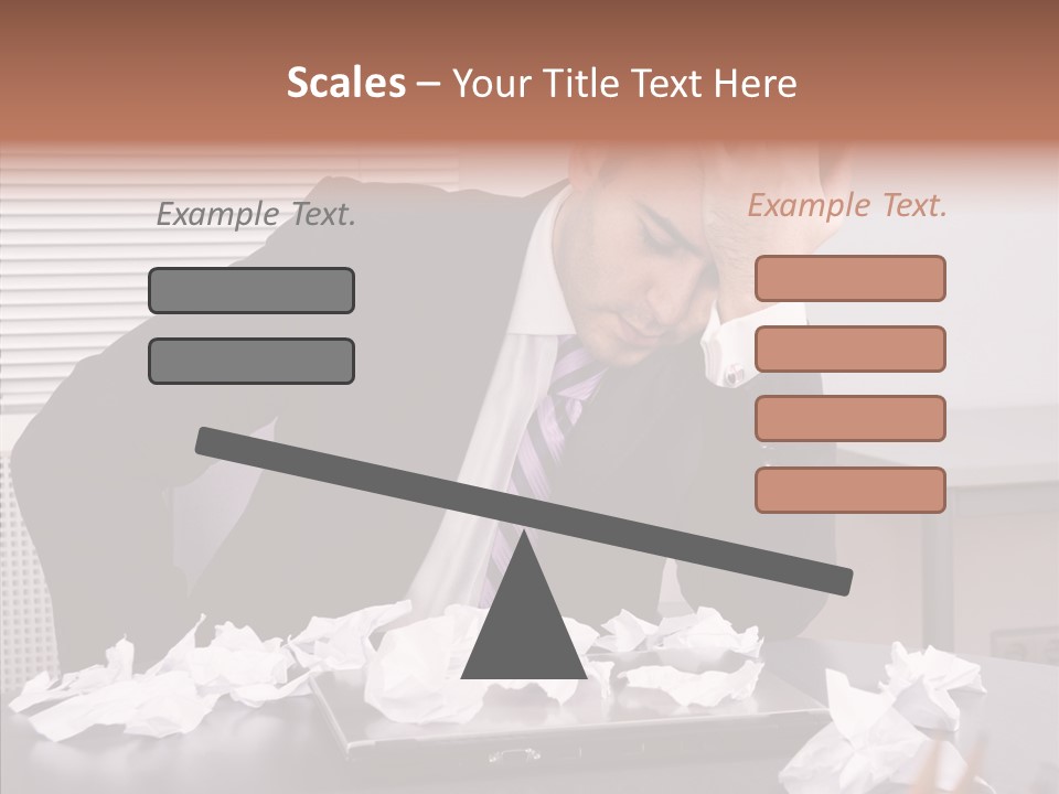 Confused Disappointment Business PowerPoint Template