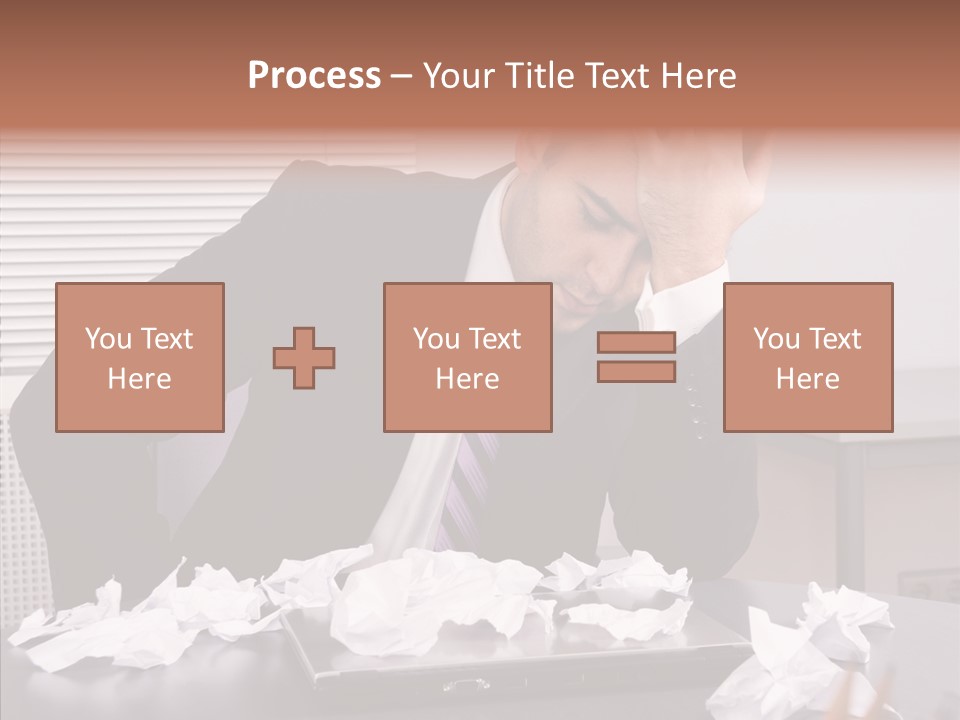 Confused Disappointment Business PowerPoint Template