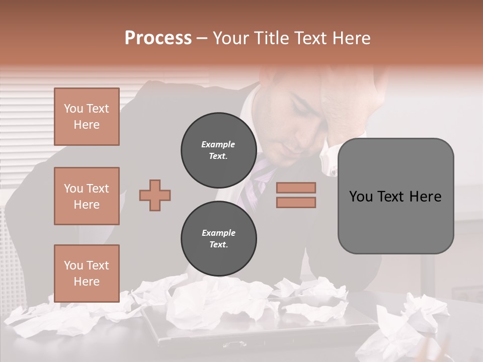 Confused Disappointment Business PowerPoint Template
