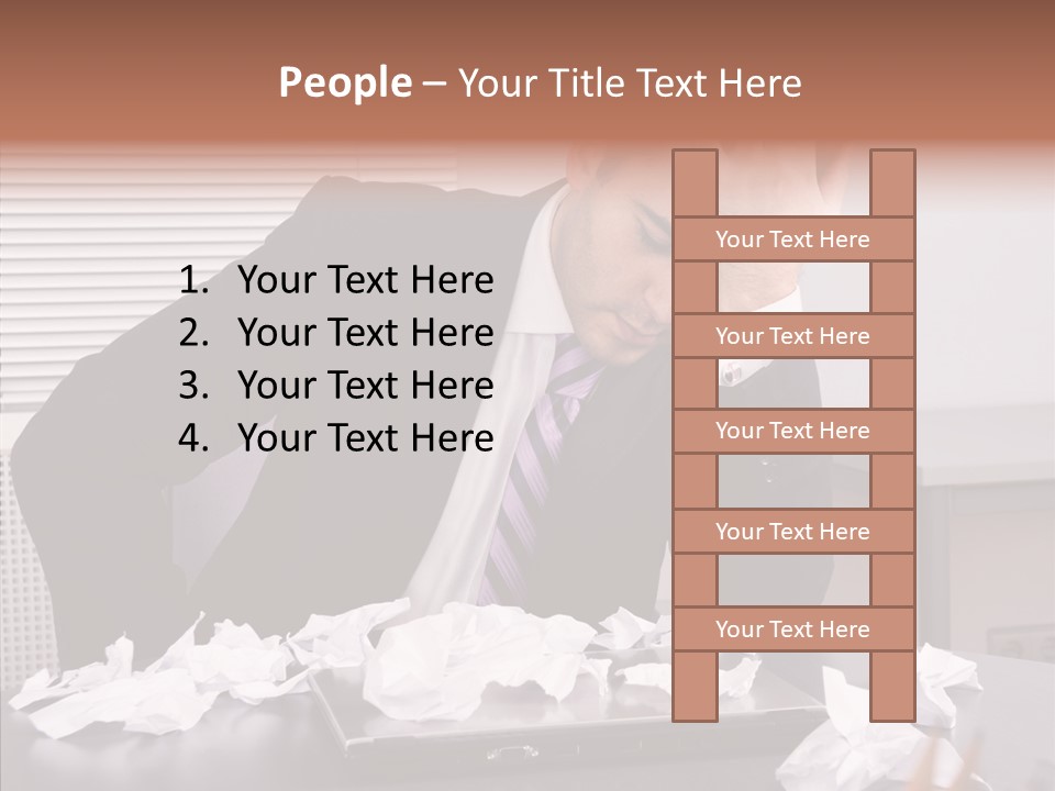 Confused Disappointment Business PowerPoint Template