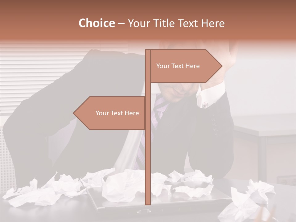 Confused Disappointment Business PowerPoint Template