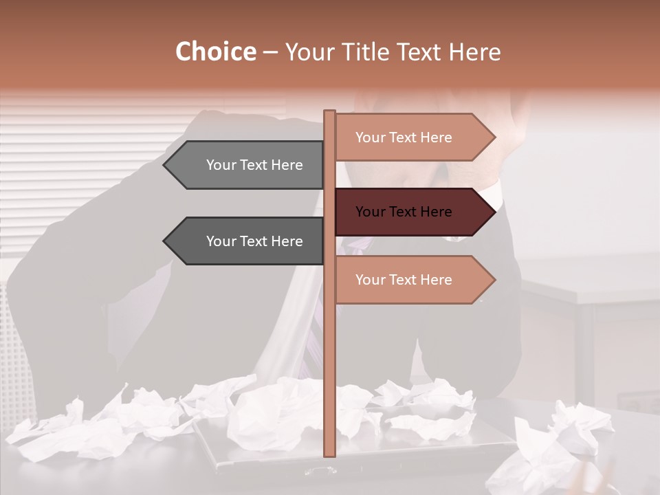 Confused Disappointment Business PowerPoint Template