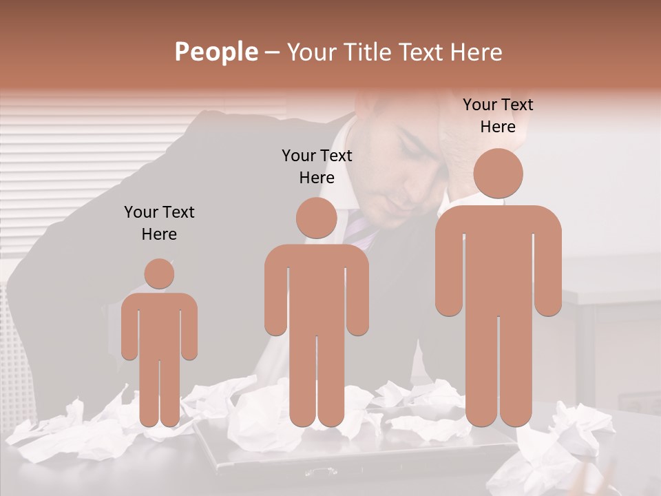 Confused Disappointment Business PowerPoint Template