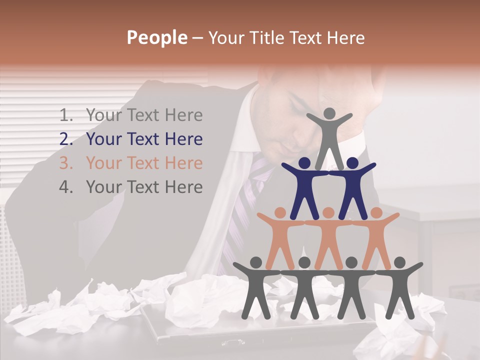 Confused Disappointment Business PowerPoint Template