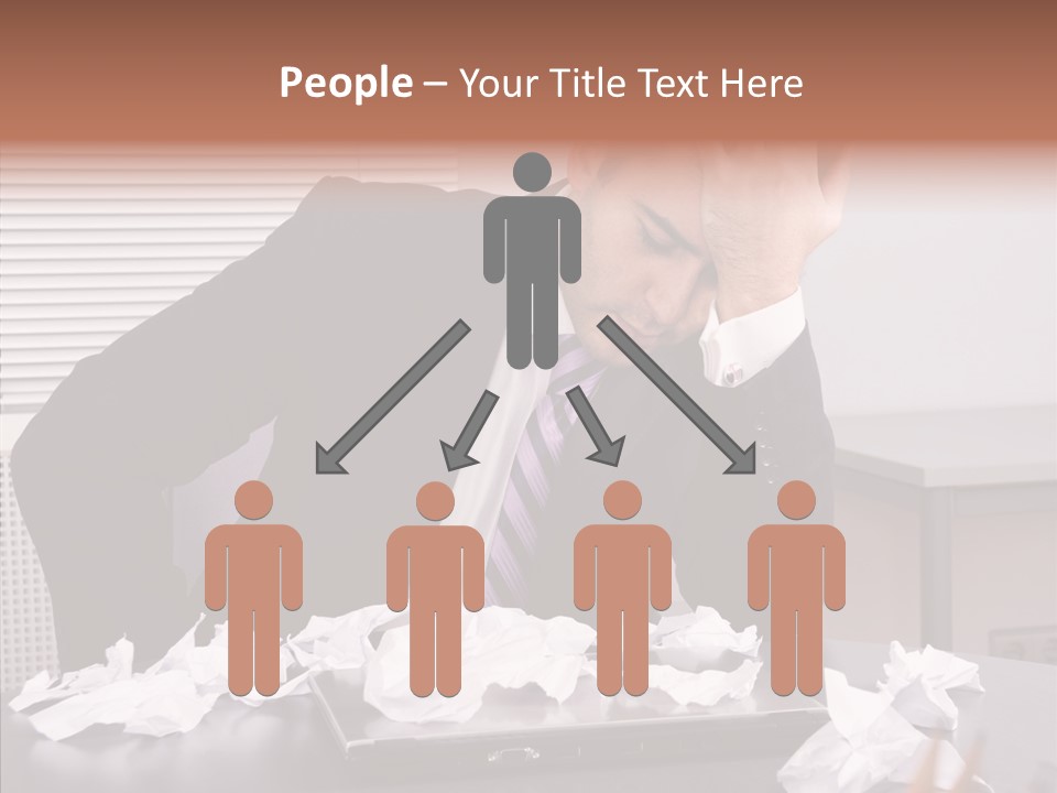 Confused Disappointment Business PowerPoint Template