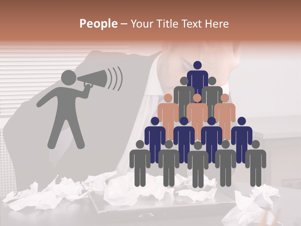 Confused Disappointment Business PowerPoint Template