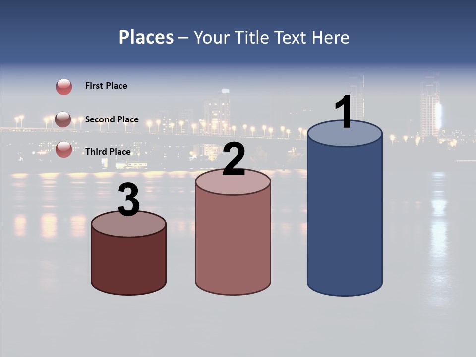 Night Exposure Cityscape PowerPoint Template