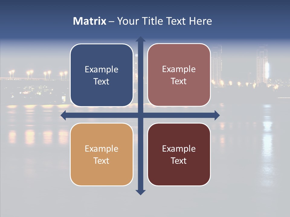 Night Exposure Cityscape PowerPoint Template