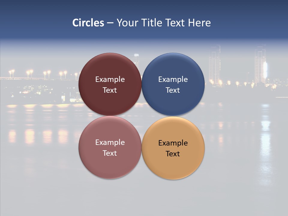 Night Exposure Cityscape PowerPoint Template