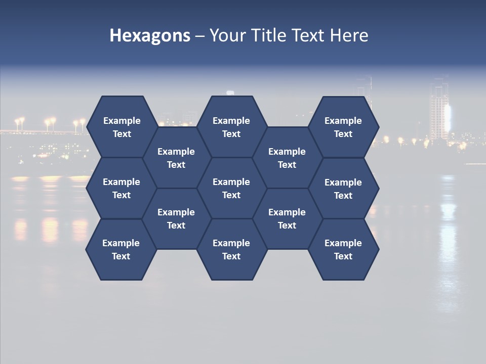 Night Exposure Cityscape PowerPoint Template