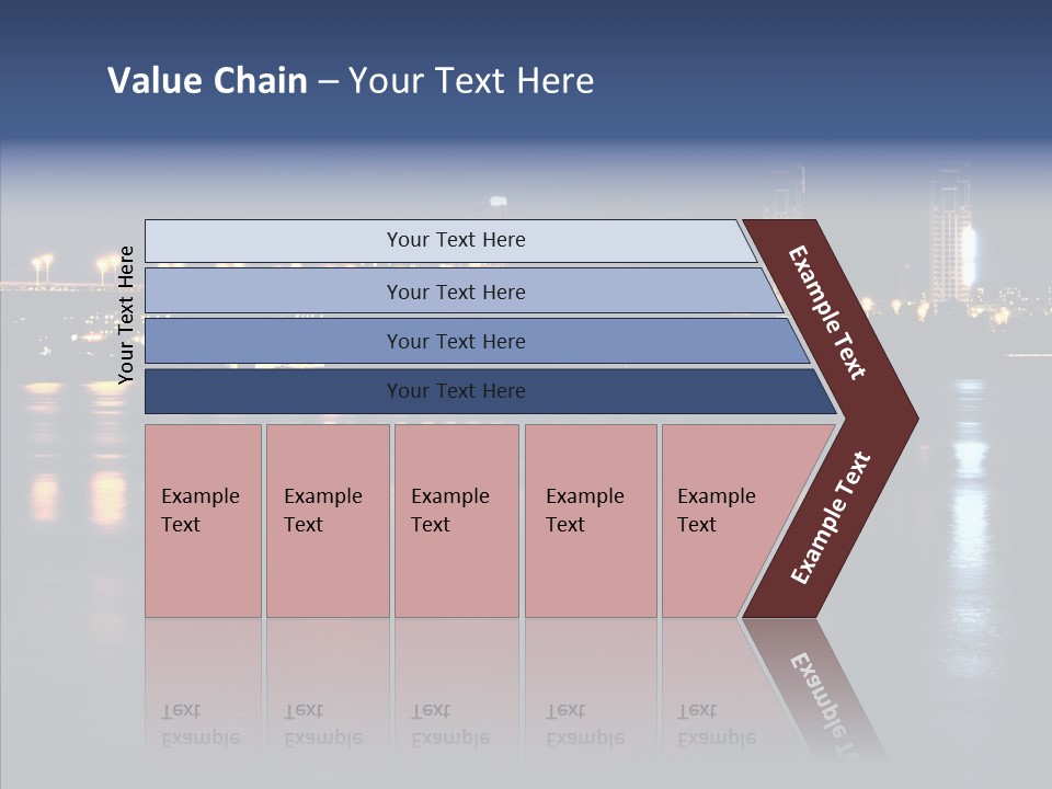 Night Exposure Cityscape PowerPoint Template