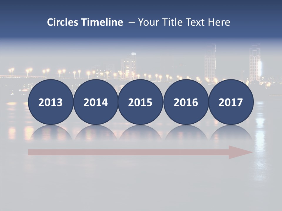 Night Exposure Cityscape PowerPoint Template