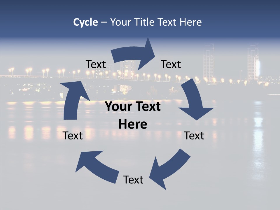 Night Exposure Cityscape PowerPoint Template