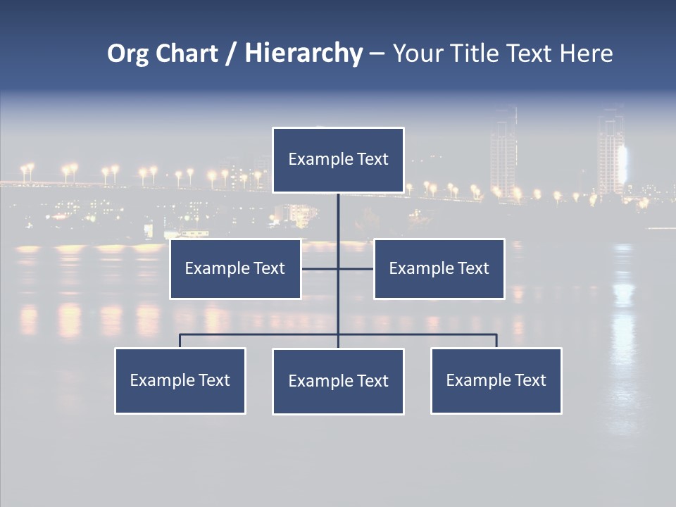 Night Exposure Cityscape PowerPoint Template