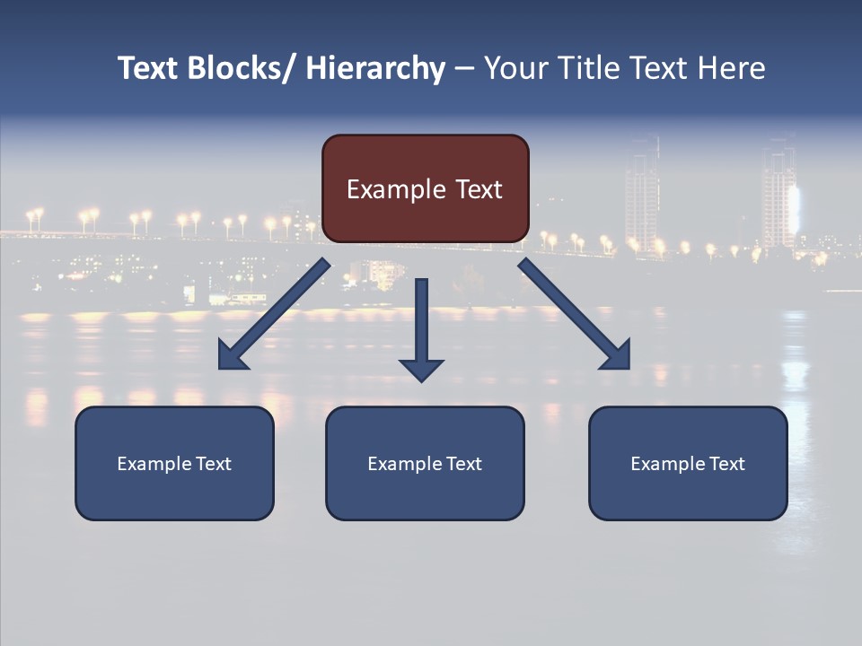 Night Exposure Cityscape PowerPoint Template