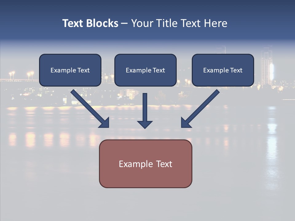 Night Exposure Cityscape PowerPoint Template