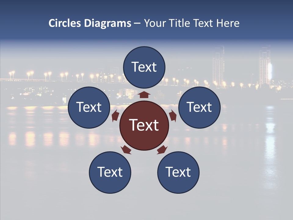 Night Exposure Cityscape PowerPoint Template