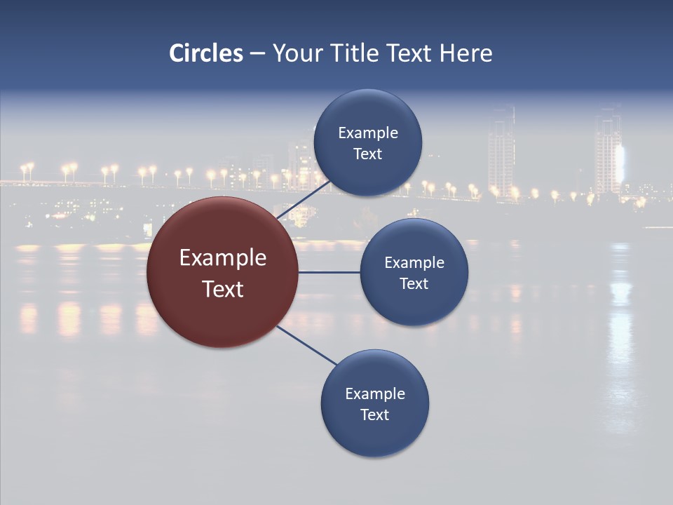 Night Exposure Cityscape PowerPoint Template