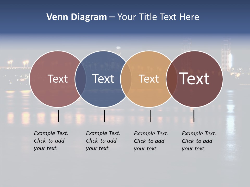 Night Exposure Cityscape PowerPoint Template