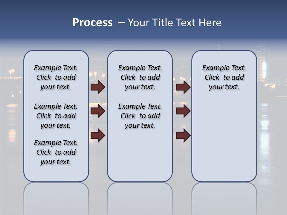 Night Exposure Cityscape PowerPoint Template