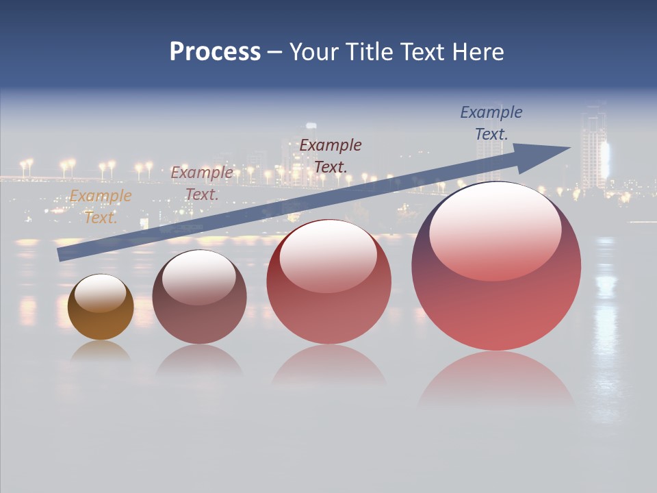 Night Exposure Cityscape PowerPoint Template