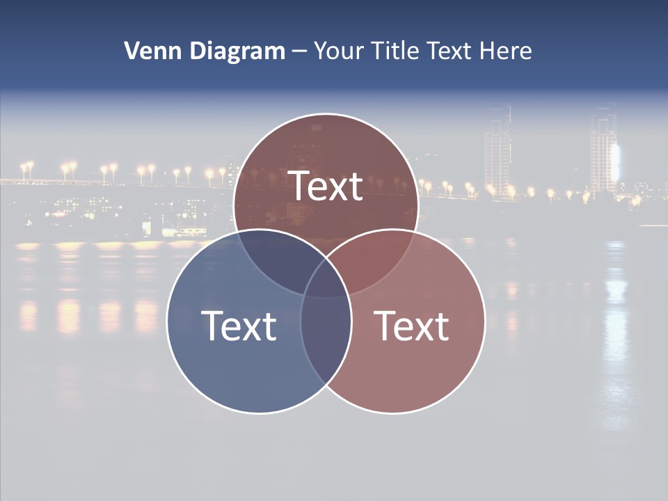 Night Exposure Cityscape PowerPoint Template