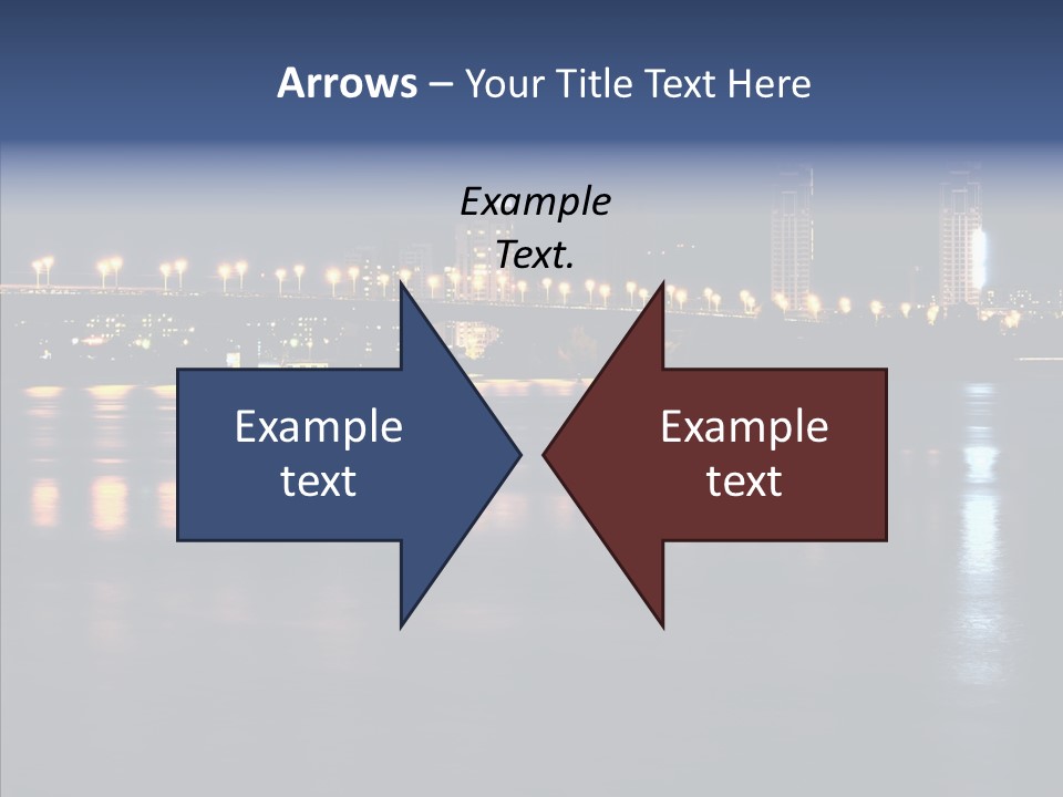 Night Exposure Cityscape PowerPoint Template