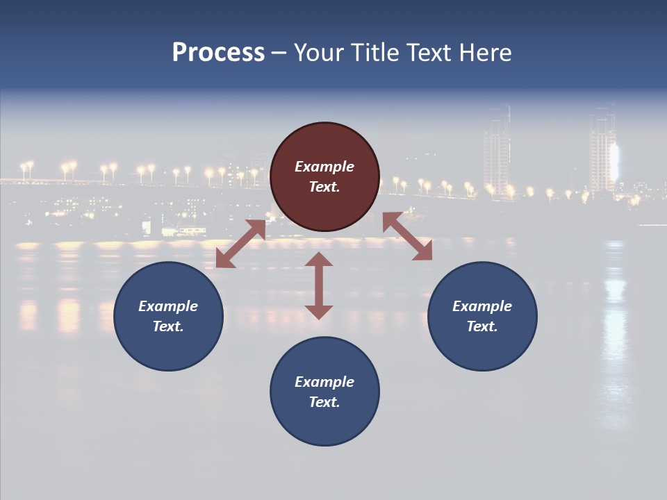 Night Exposure Cityscape PowerPoint Template