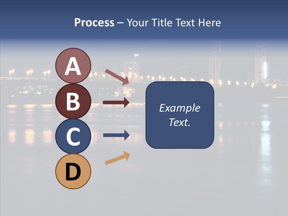 Night Exposure Cityscape PowerPoint Template