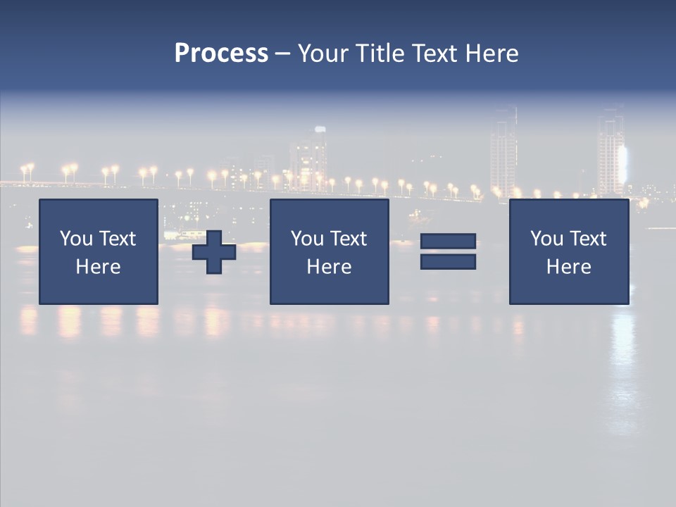 Night Exposure Cityscape PowerPoint Template