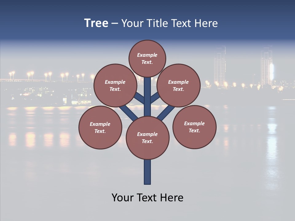 Night Exposure Cityscape PowerPoint Template